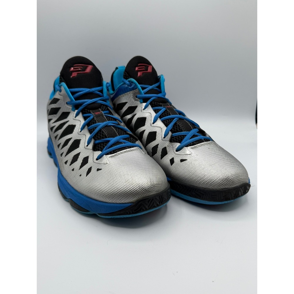 Jordan CP3.VI 2012 Metallic Silver Blue Glow Black Men's 535807-021 Size 12